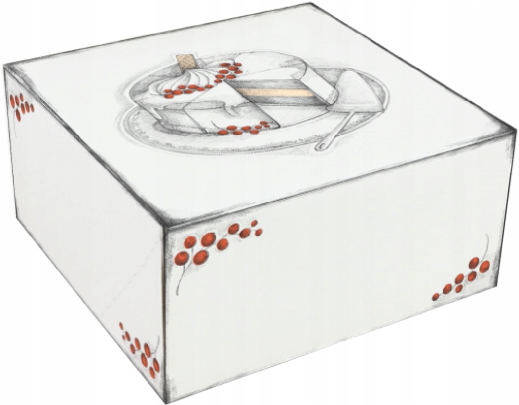 

Pudełko Na Tort Ciasto Opakowanie 28x28x13 cm 5szt