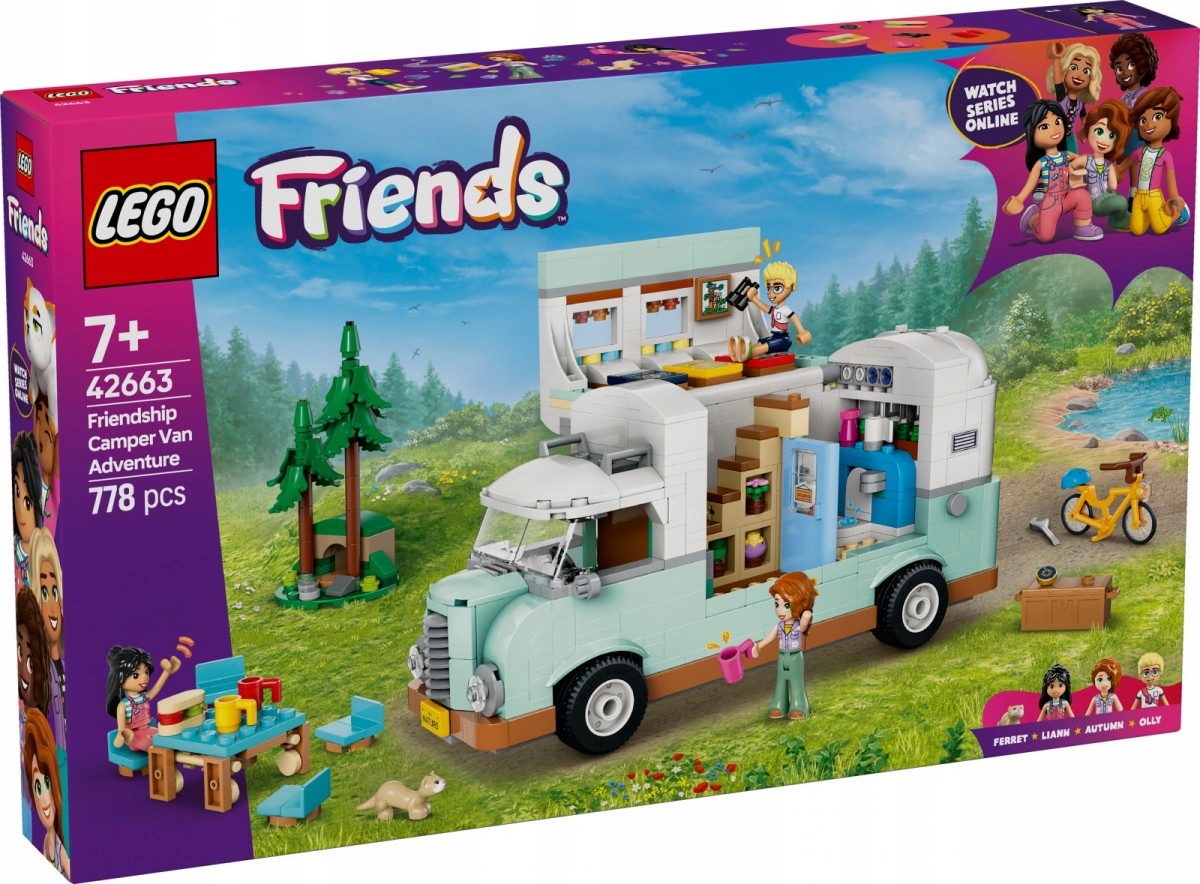 Lego stavebnice Friends 42663 Dobrodružství v karavanu přátel