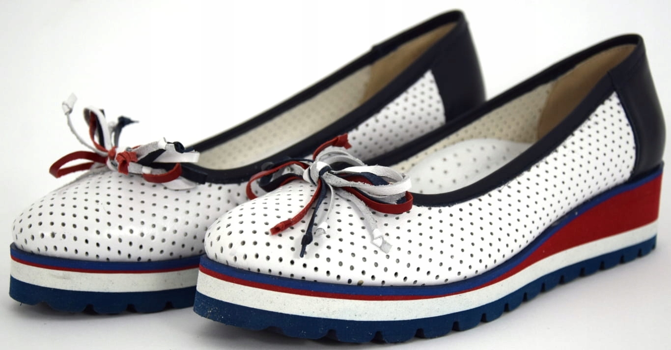 PÓŁBUTY DAMSKIE AŻUROWE MOKASYNY KOTURN P-159 R.39 Marka Artiker