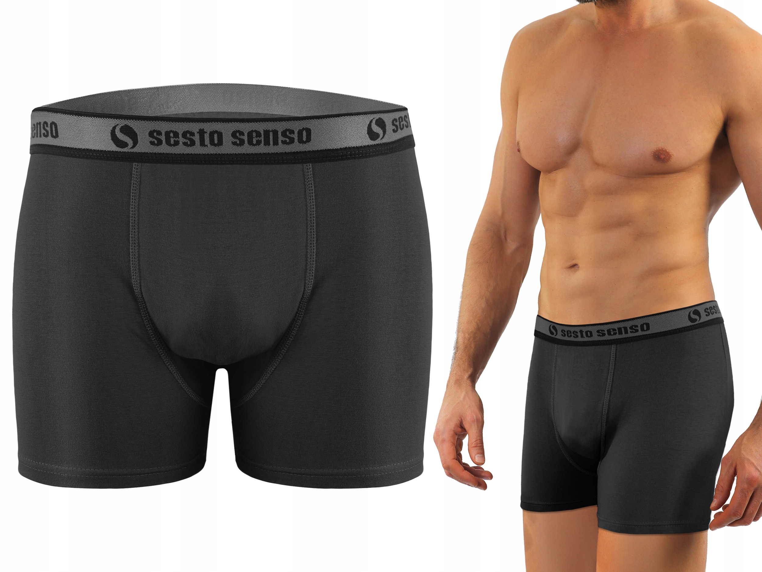 

Sesto Senso Cougar Bokserki Męskie grafit XL