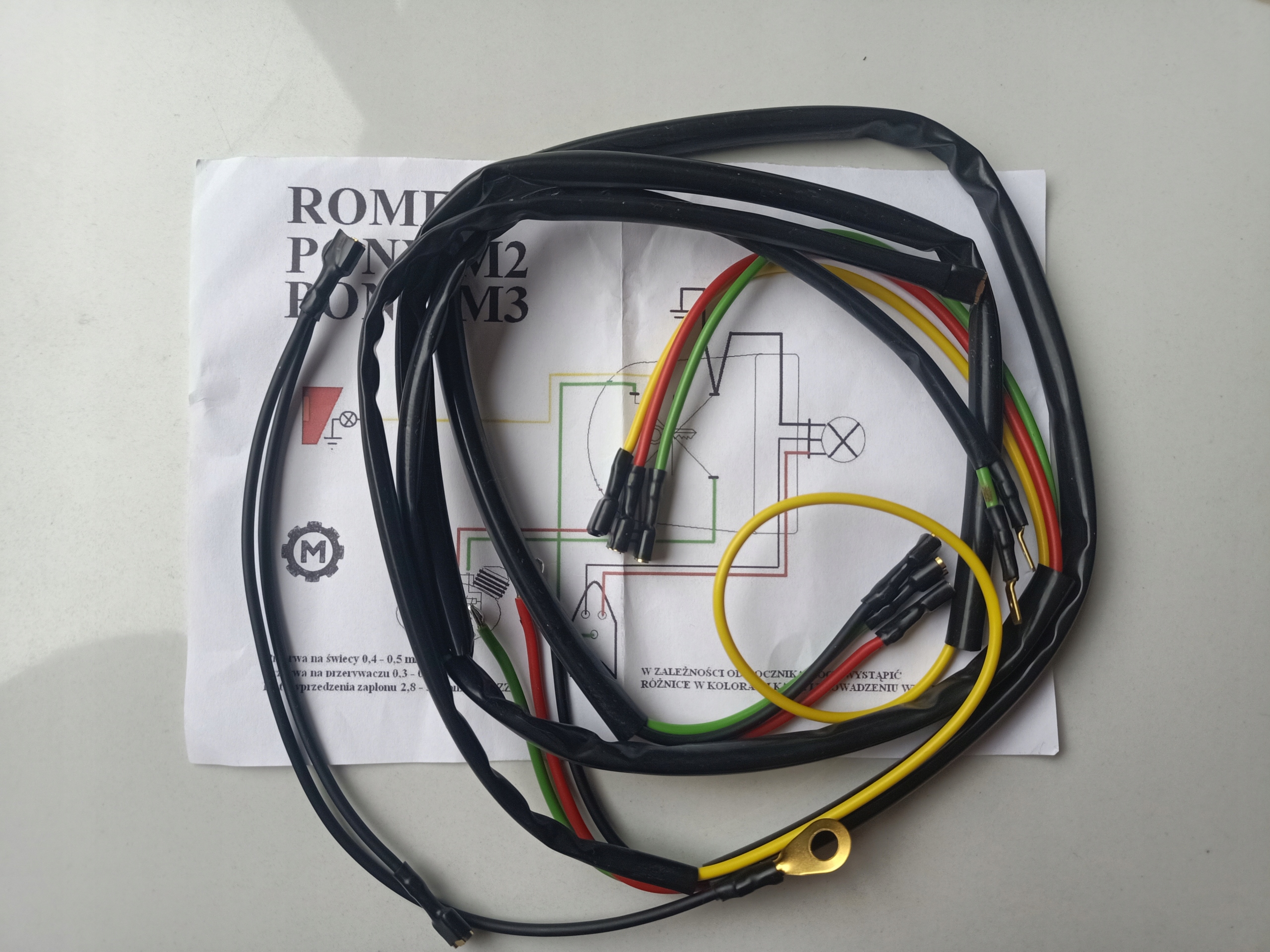 INSTALACJA MOTORYNKA M2/M3 (CZARNA) /PL/ 1,5 mm
