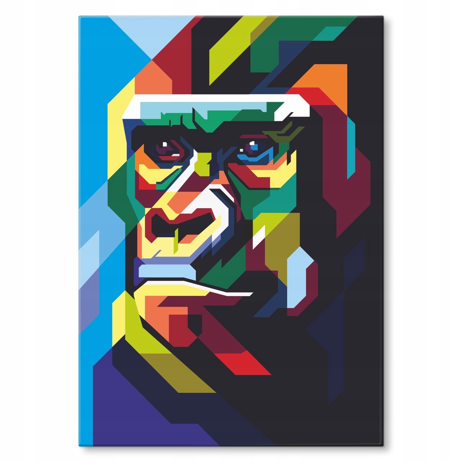 Kovový plakát Gorilla graph colour Dárek 22 x 31 cm