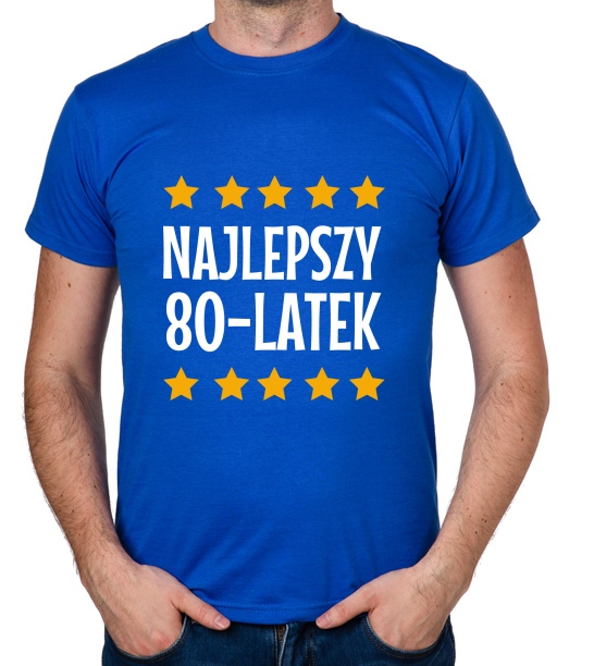 

koszulka Najlepszy 80-LATEK 80 Urodziny prezent