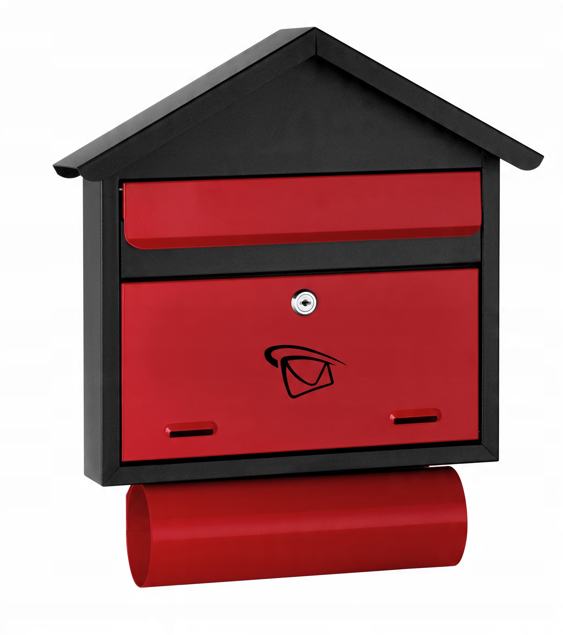 

Skrzynka na listy BR10 Black & Red z tubą