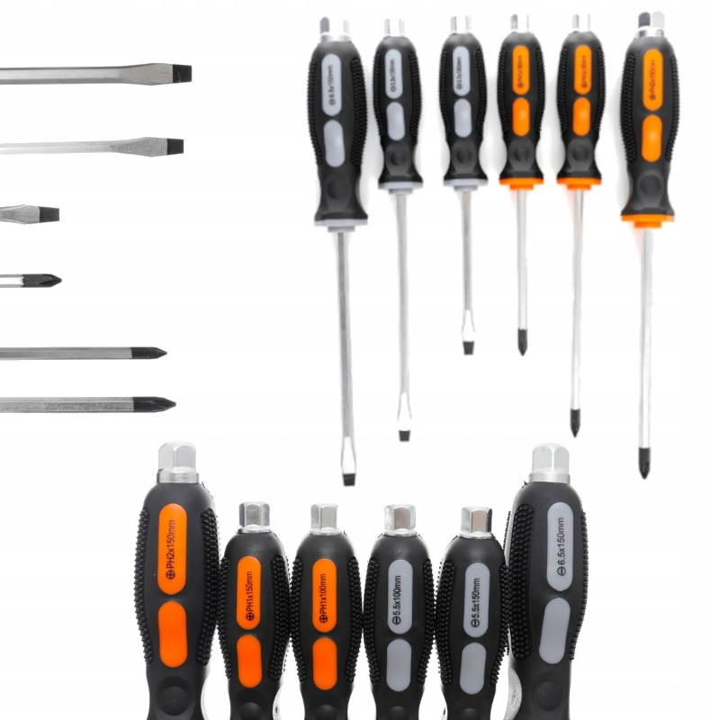 

Zestaw Śrubokrętów Do Pobijania Wkrętaki 6 El