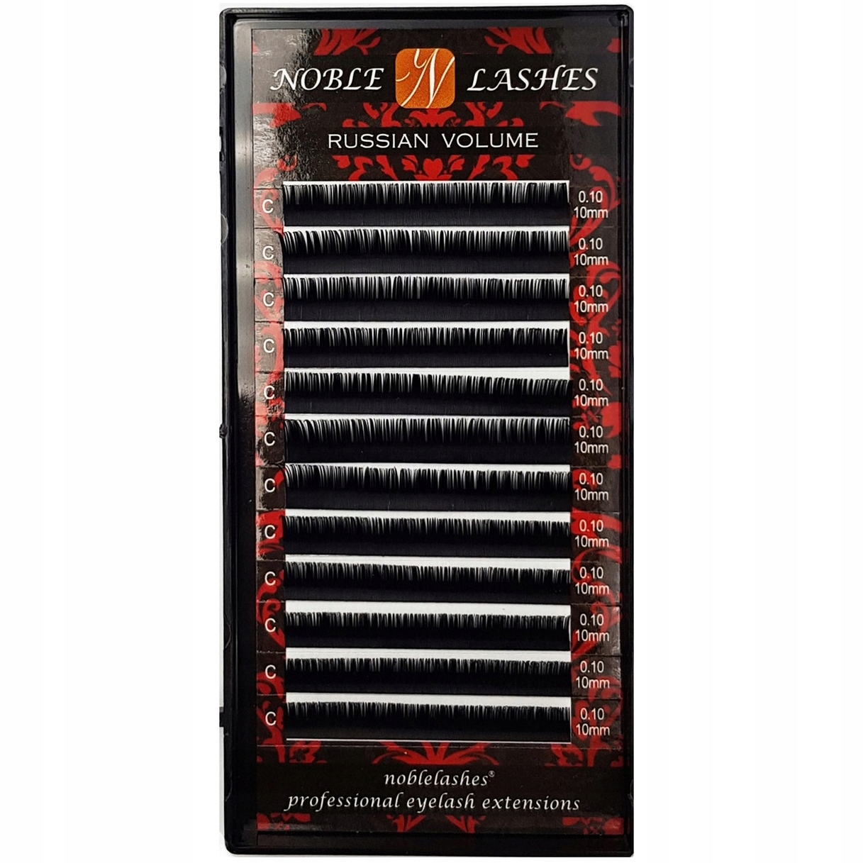 

Rzęsy Russian Volume C+ 0.10 dł.10 mm Noble Lashes