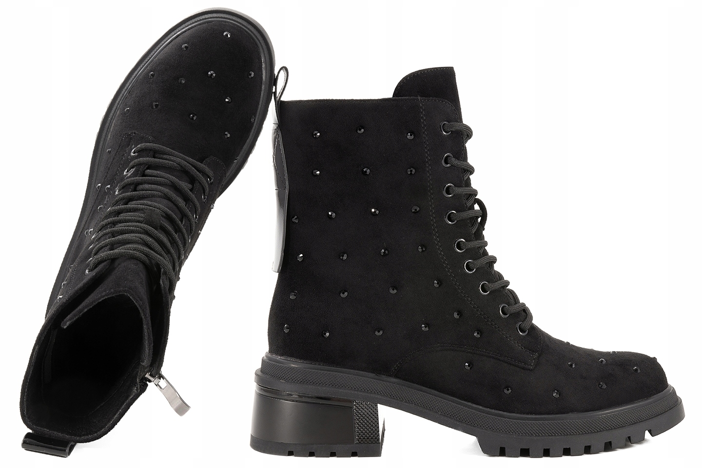 S.barski MR880-017 Boty Zateplené Zimní Kotníkové Boty Semišové Kozačky 36