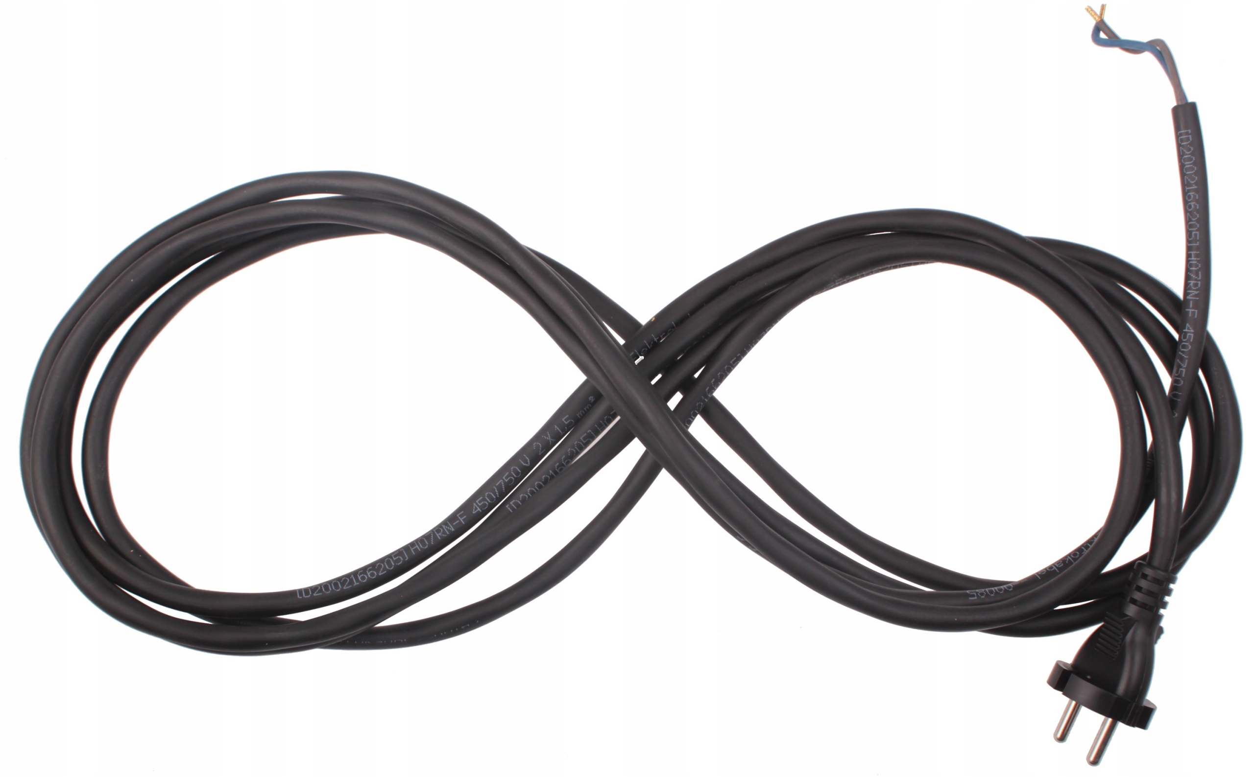 

Przewód kabel wtyczka Polski gumowy 2x1.5 mm 4.5m