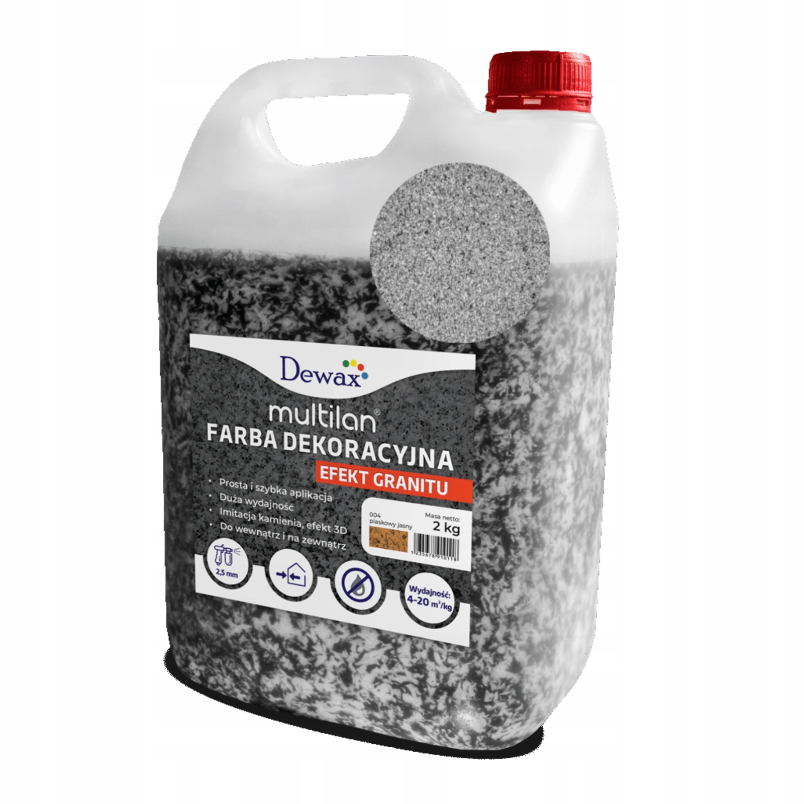 Akrylová striekacia farba Multilan Dewax farba 009 2 kg