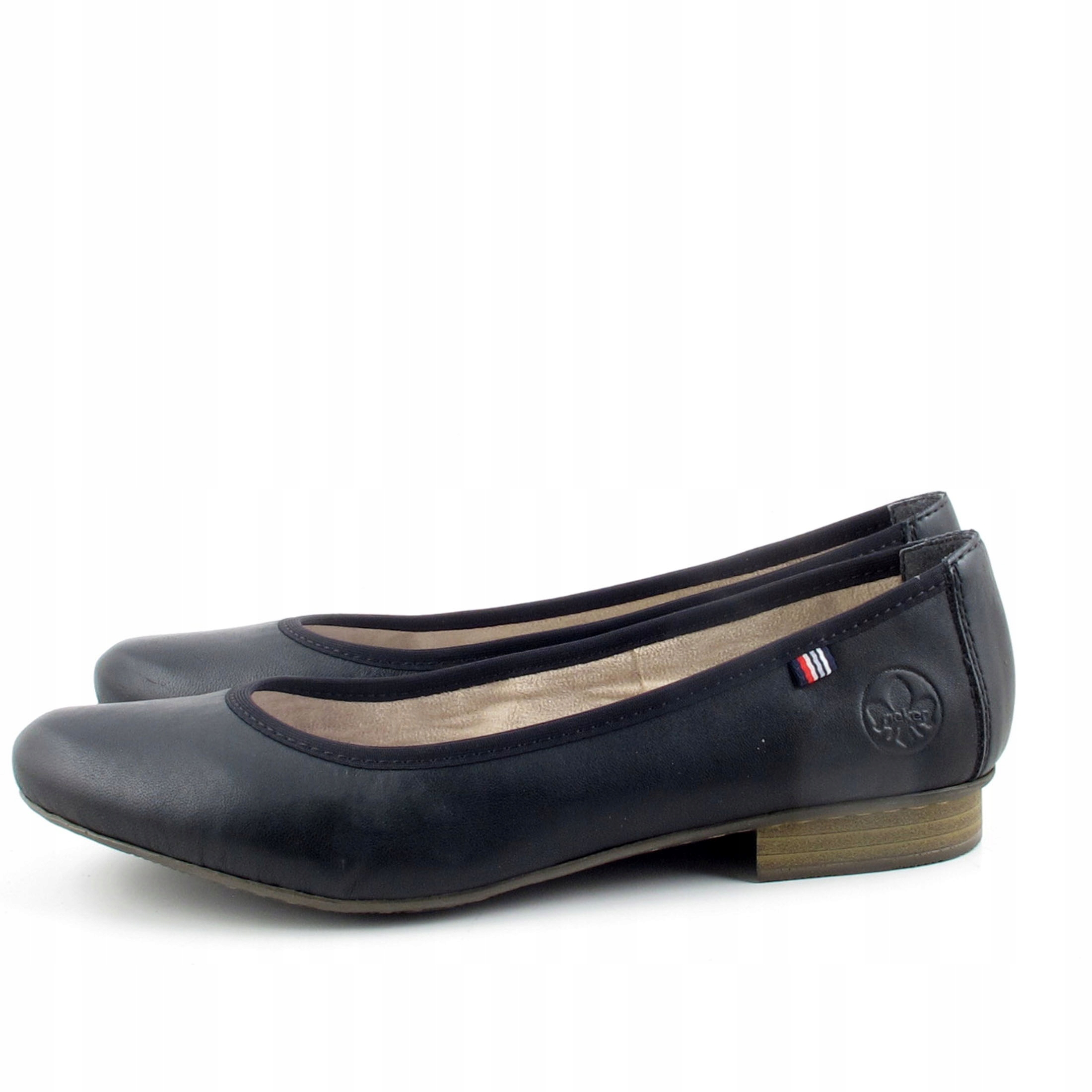 RIEKER 51994-01 czarne czółenka MIĘKKIE 74538/39