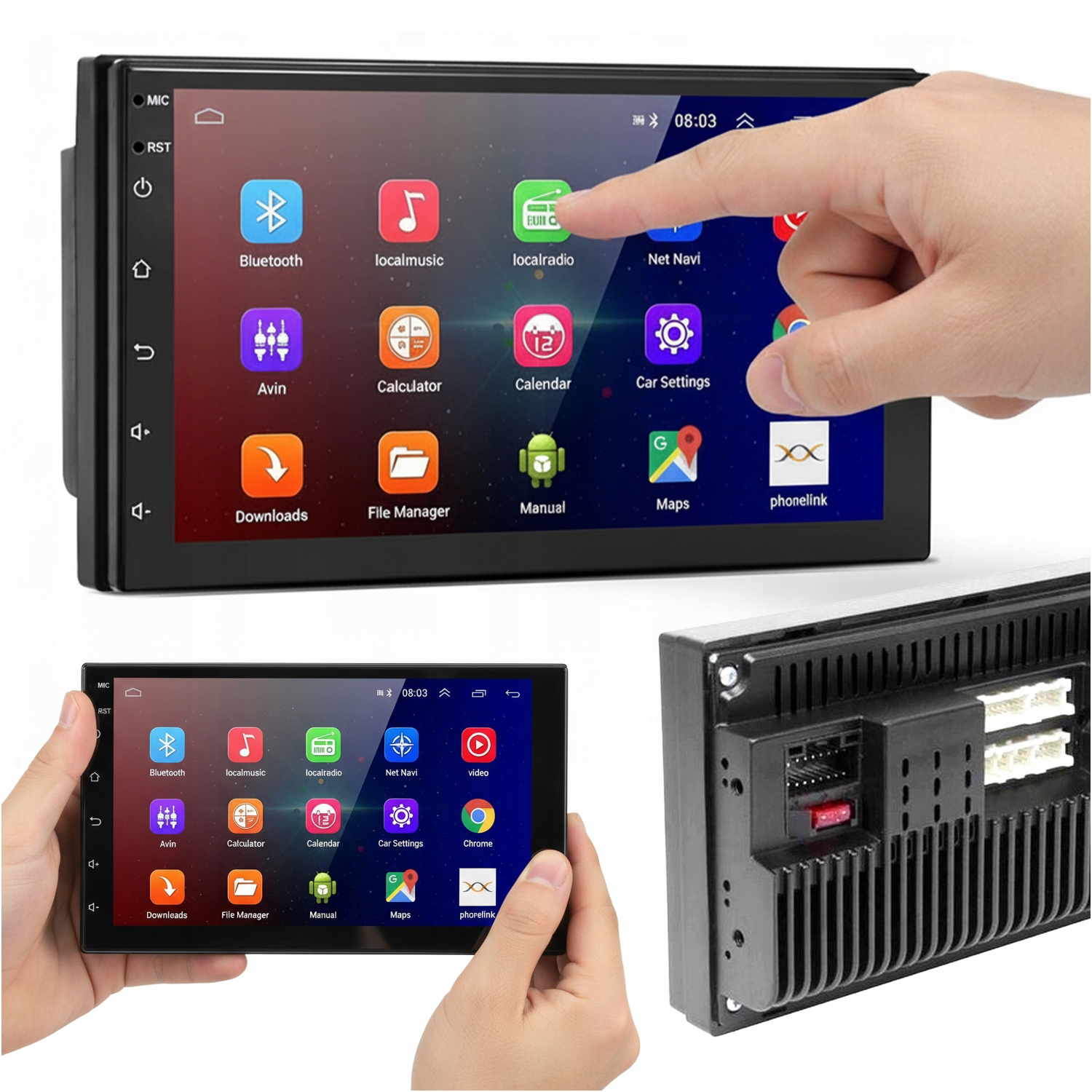 Automobilové Rádio Multimediálna Stanica 7" Dotykový Displej 2DIN WiFi Gps Bt