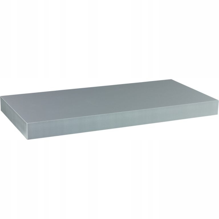 Stilista nástěnná police Volato, 110 cm, stříbrná