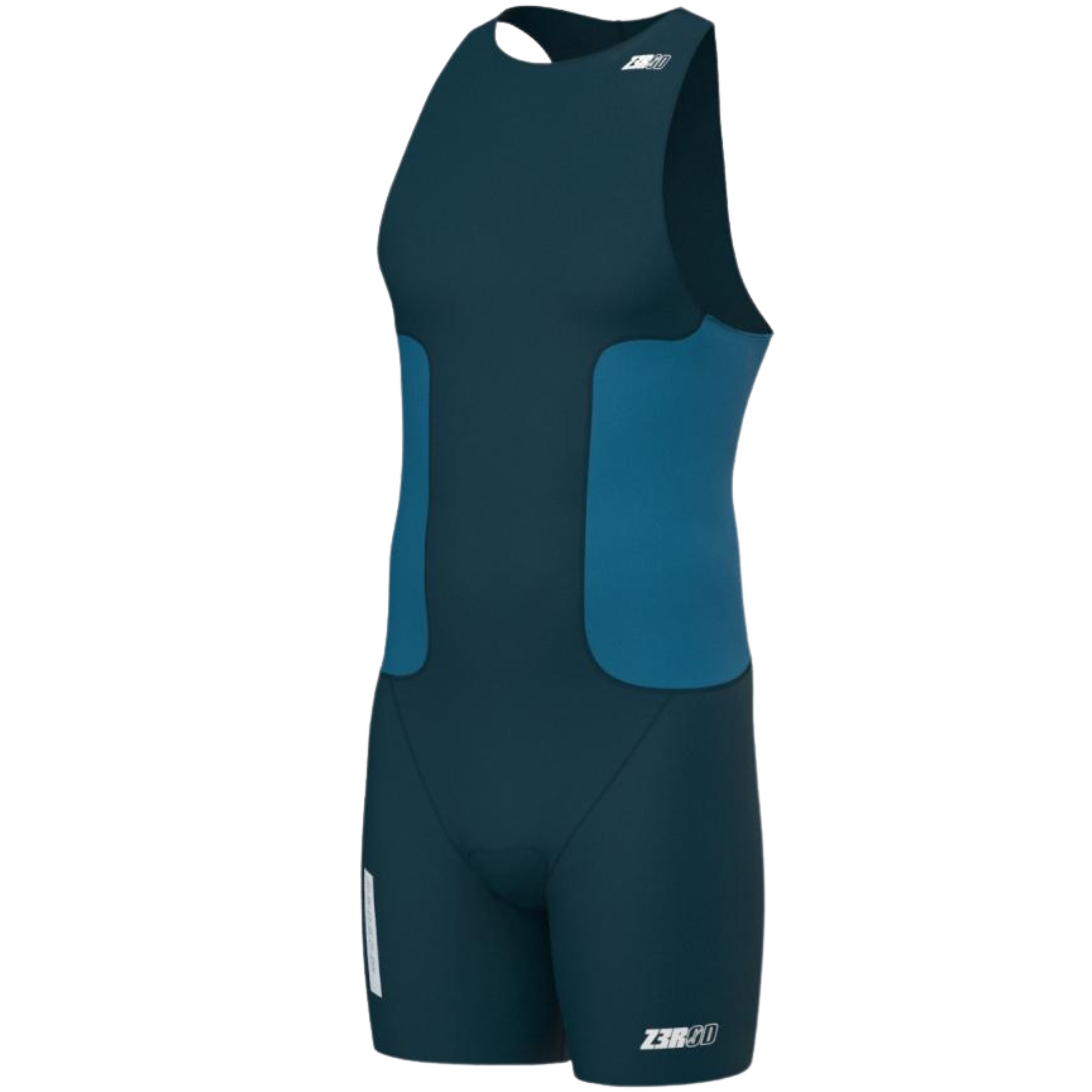 Strój Triathlonowy Męski z Żelową Wkładką Zerod Racer Trisuit Deep Ocean XL