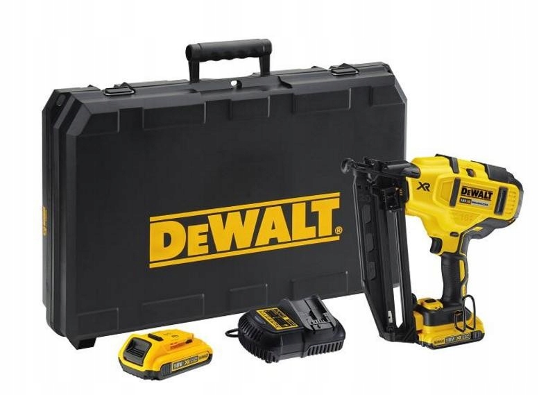 DEWALT GWOŹDZIARKA 18V 16Ga 32-63mm 2 x 2,0Ah LI-I