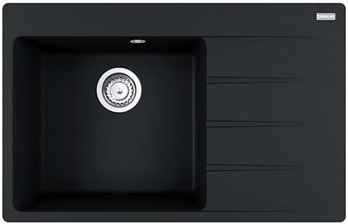Zlewozmywak jednokomorowy Franke Centro Cng 611-78 Tl granit czarny mat