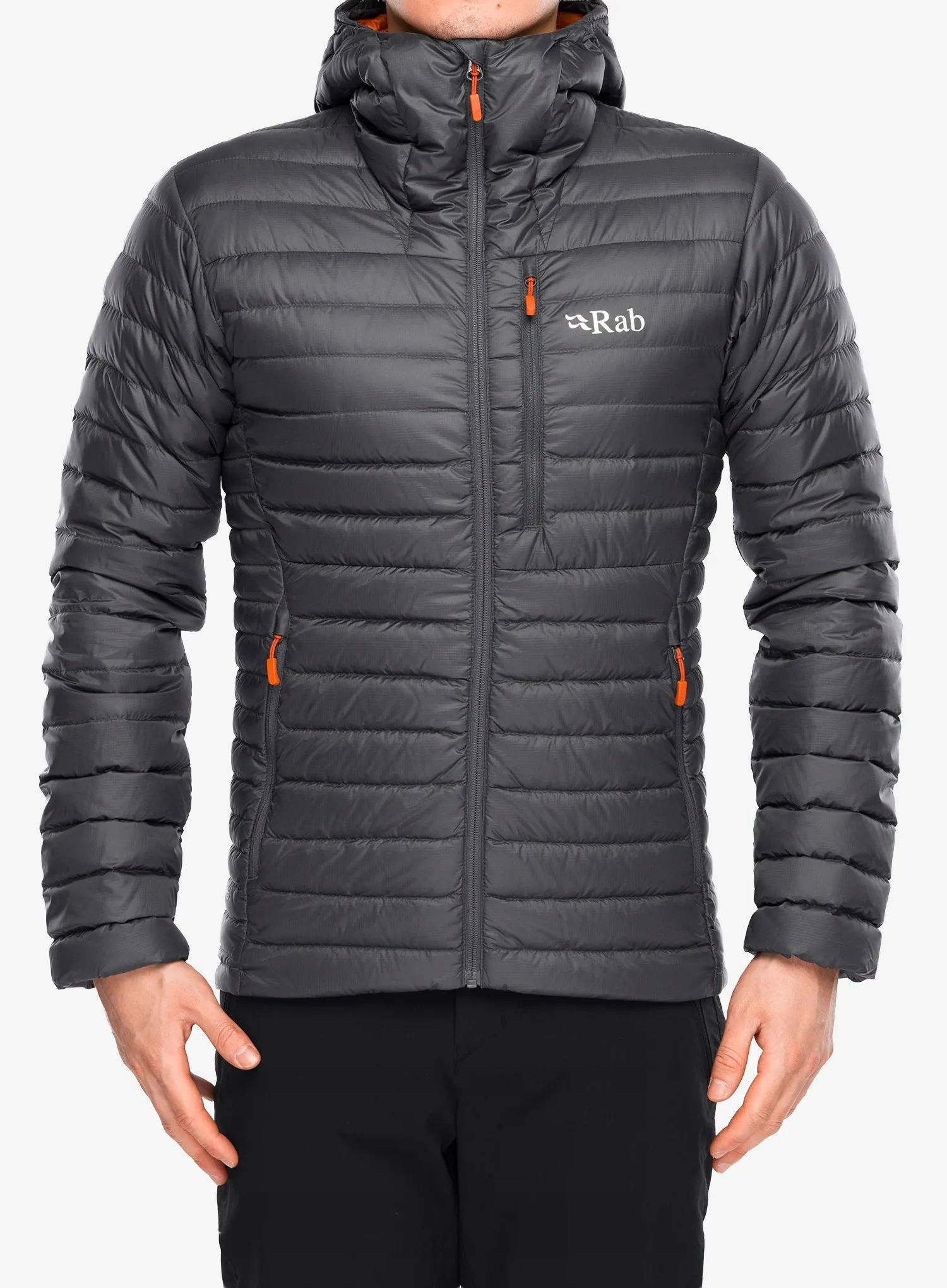 Péřová bunda Rab Microlight Alpine Jacket graphene XL