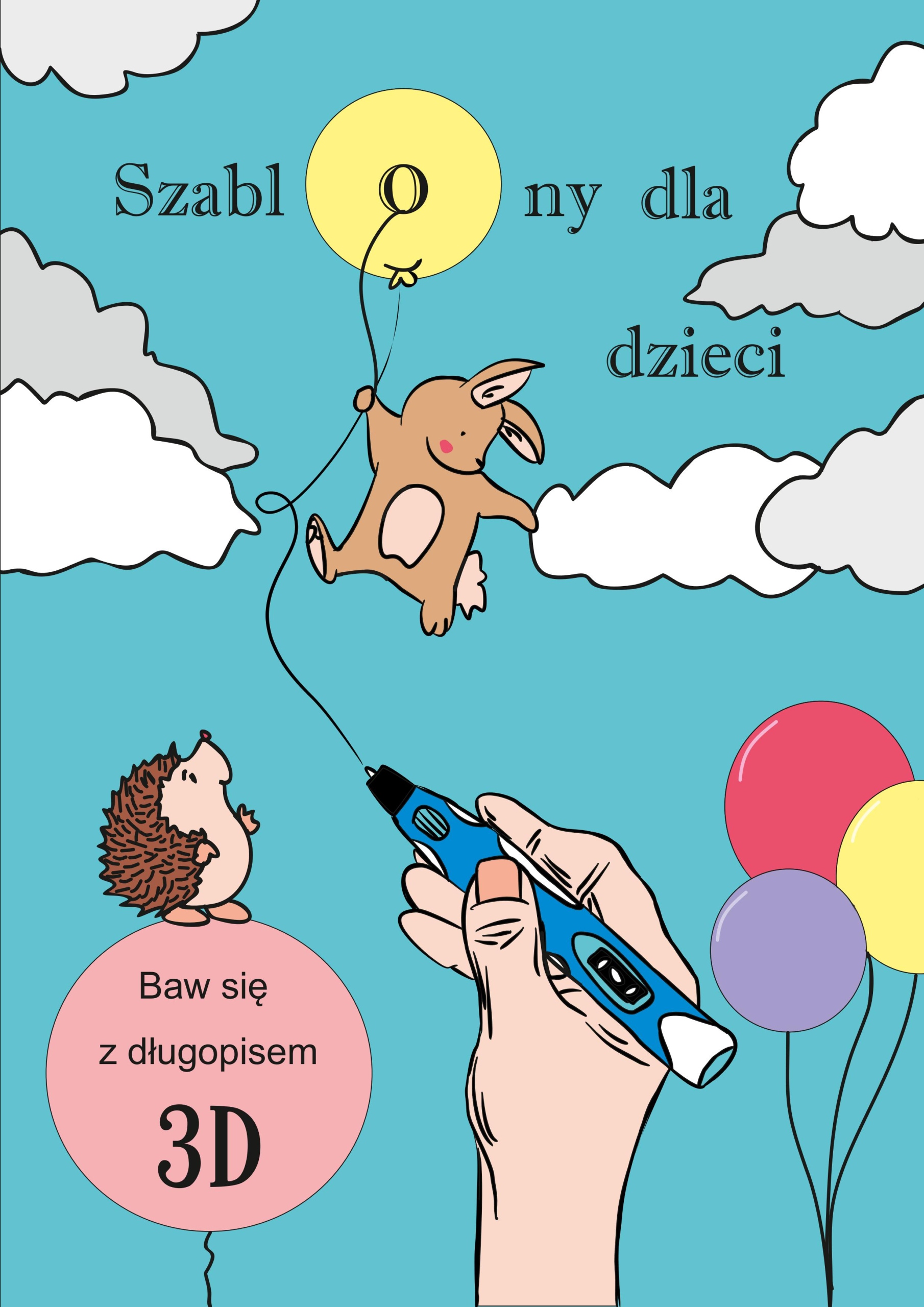 Książka SZABLONY do Długopisu 3D dla dzieci UNIKAT