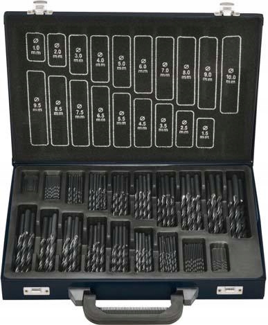 Sada spirálových vrtáků DIN338 Hss, typ Rn 170 ks 1-10,5 mm Fortis
