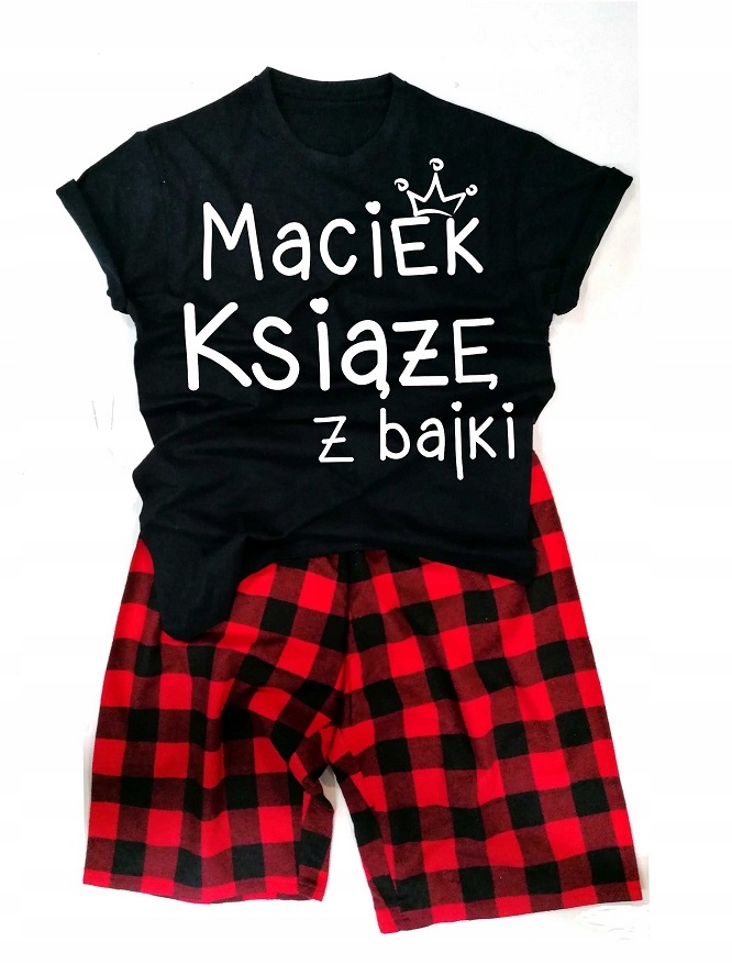 Męska Piżama TWÓJ TEKST Prezent na WALENTYNKI XXL