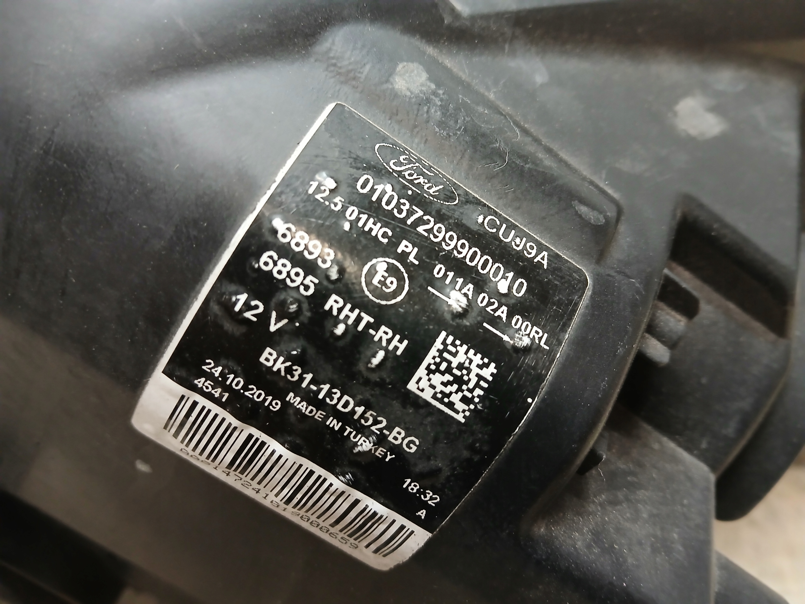 light front right FORD TRANSIT MK8 GK31-13D152-BG