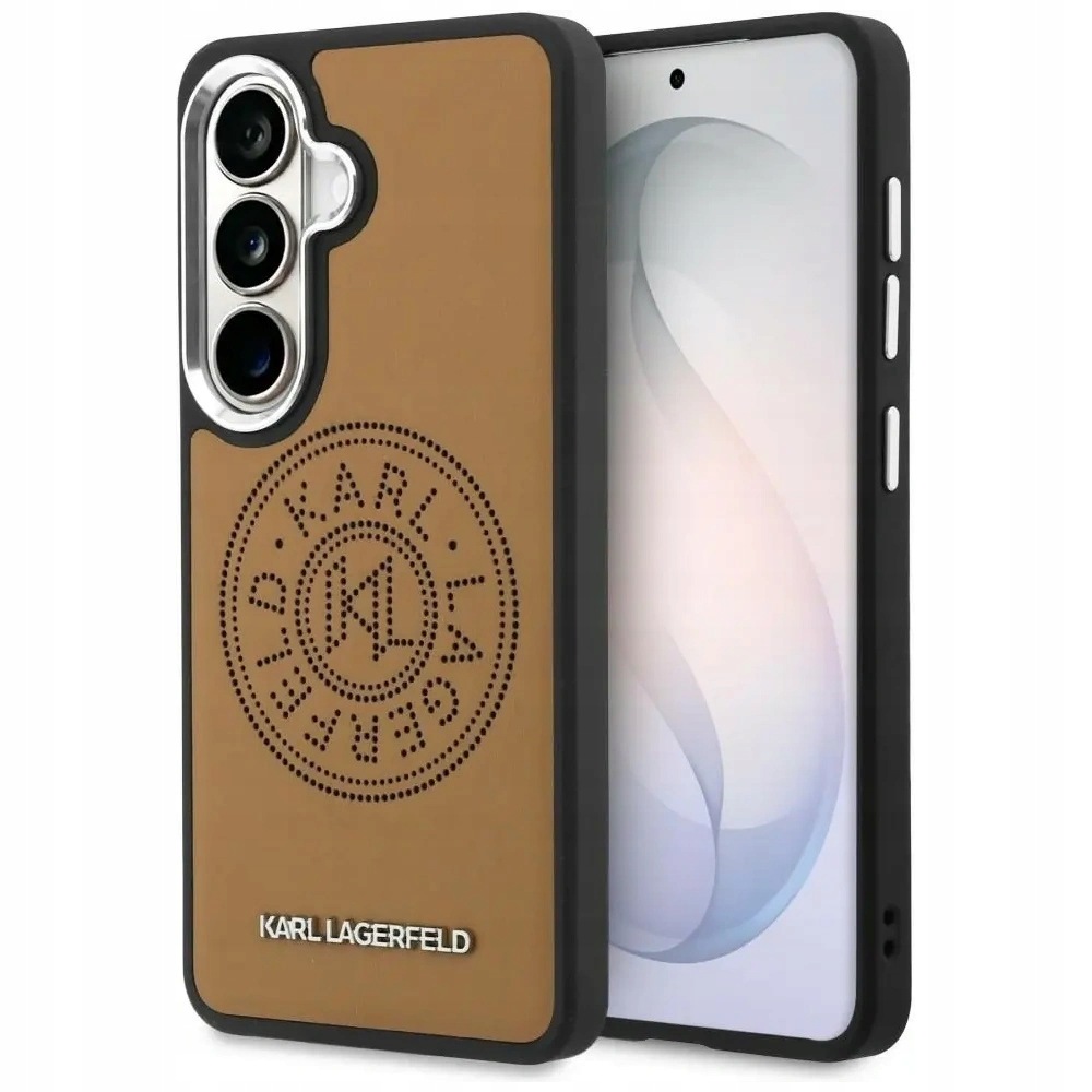 Pouzdro Karl Lagerfeld Perforated Kl MagSafe Galaxy S26 hnědé