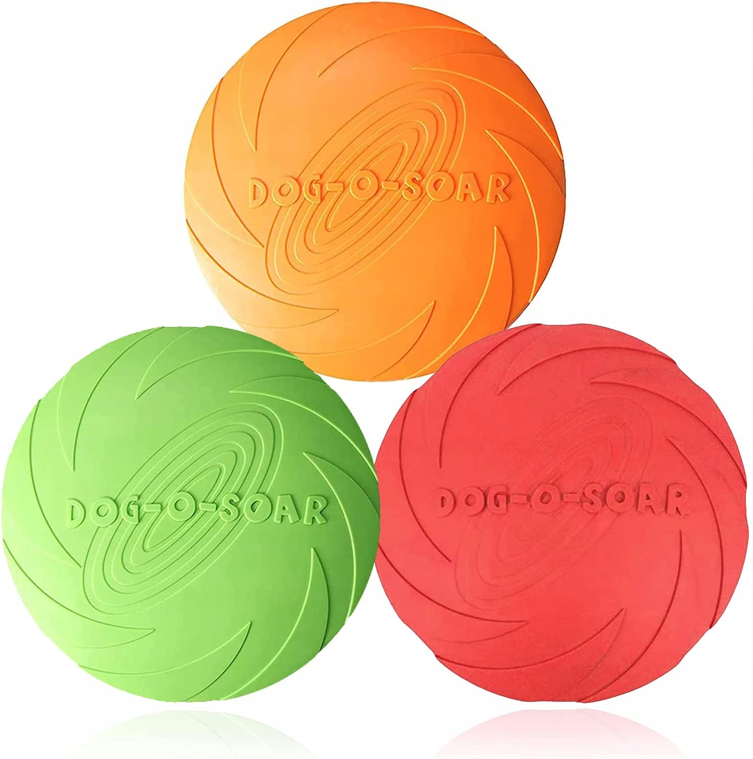 Levně 3x Frisbee Gumová Sada Hračka Pro Psy 18CM