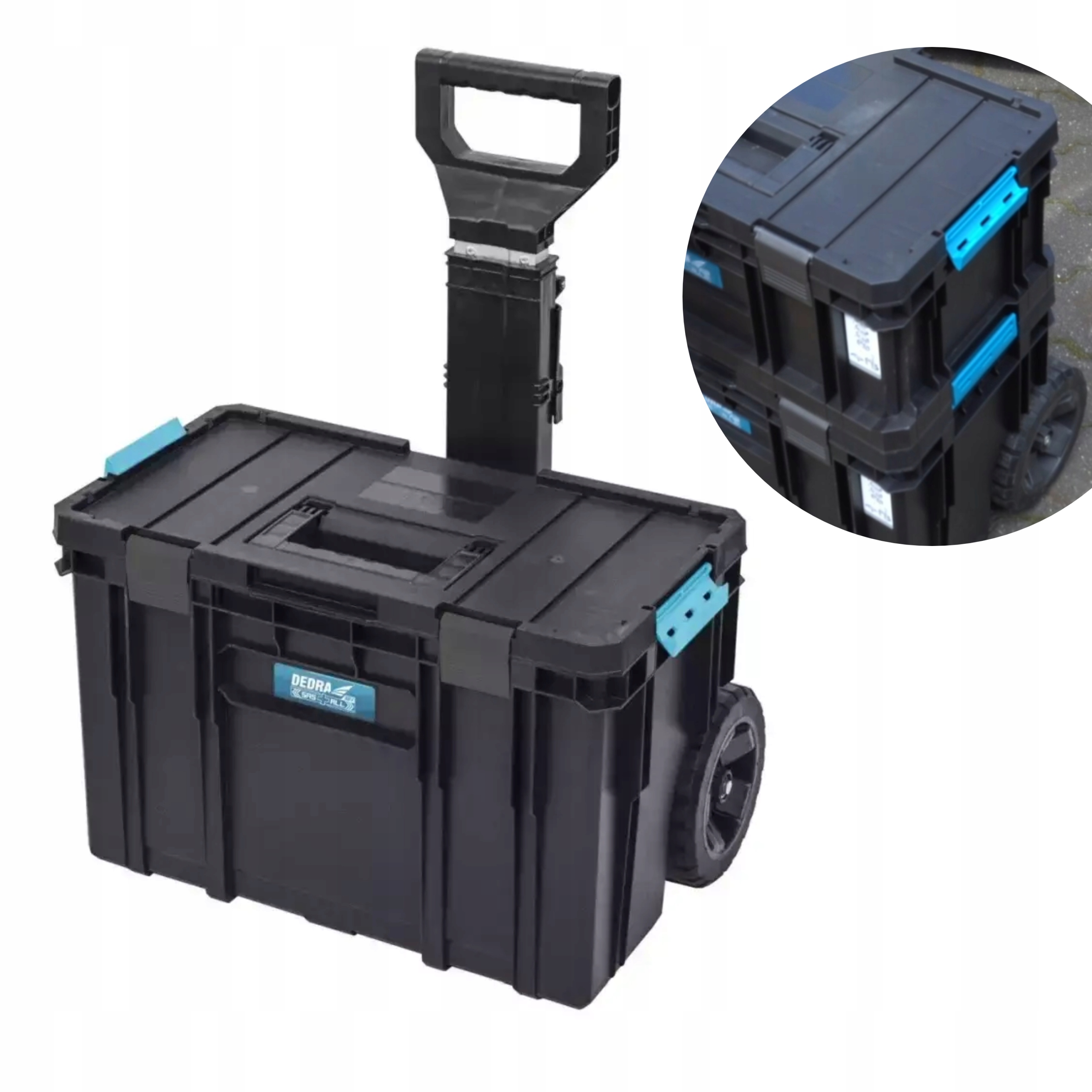 ЯЩИК ДЛЯ ИНСТРУМЕНТОВ DEDRA НА КОЛЕСАХ МОДУЛЬНЫЙ 0301