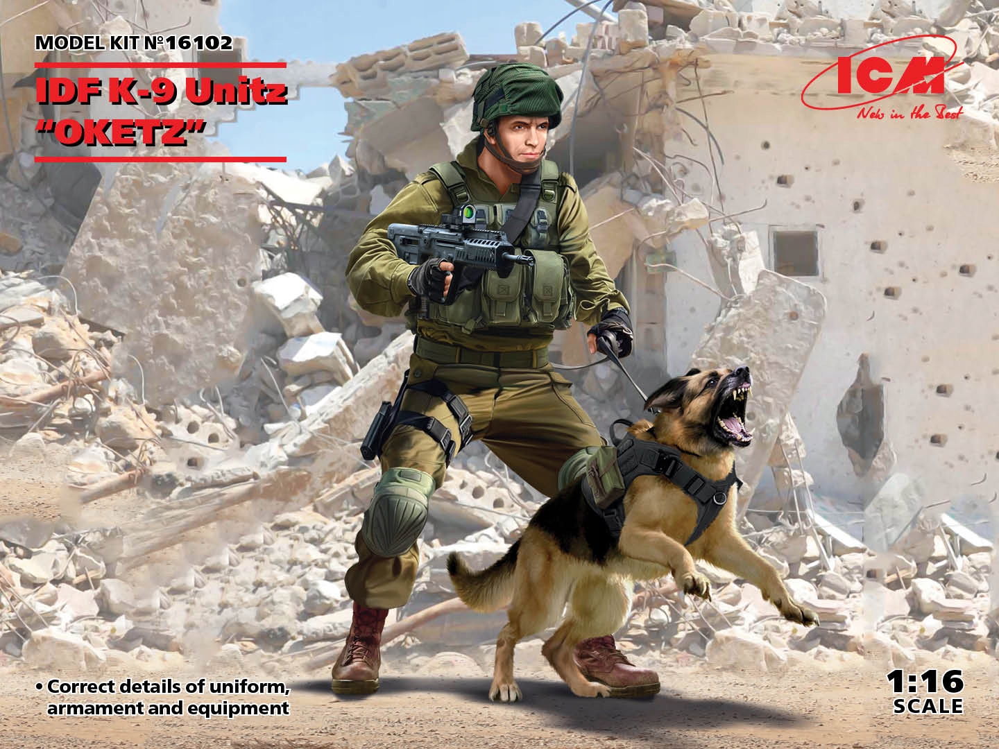 Idf K-9 Unitz Oketz 1:16 ICM 16102