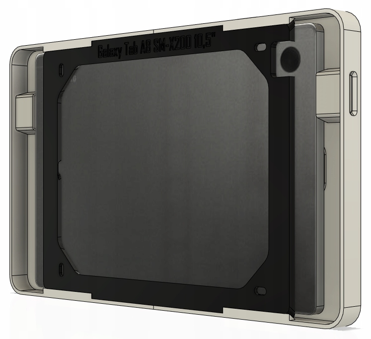 Ramka natynkowa uchwyt naścienny na tablet Samsung Galaxy Tab A8 (biała) Kod producenta PRINTZ-RAMKA-NATYNKOWA-NA-TABLET