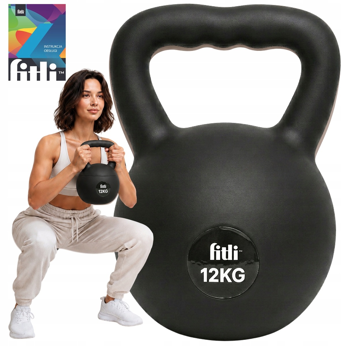 Kettlebell Miękki 12 Kg Kettle odważnik Kula hantla Fitness Abs Do Ćwiczeń