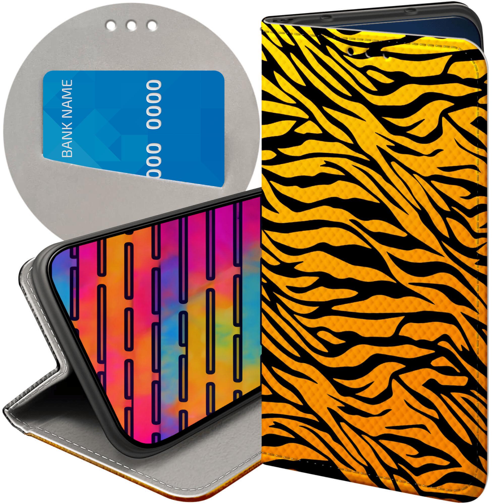 Etui Z Klapką Do Oppo A40 Tygrys Tygryesk Tiger Futerał Pokrowiec