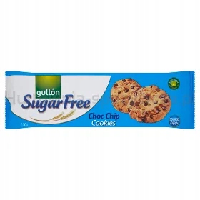Gullon Sušenky s kousky čokolády Choc Chips 150 g, Bez Cukru.