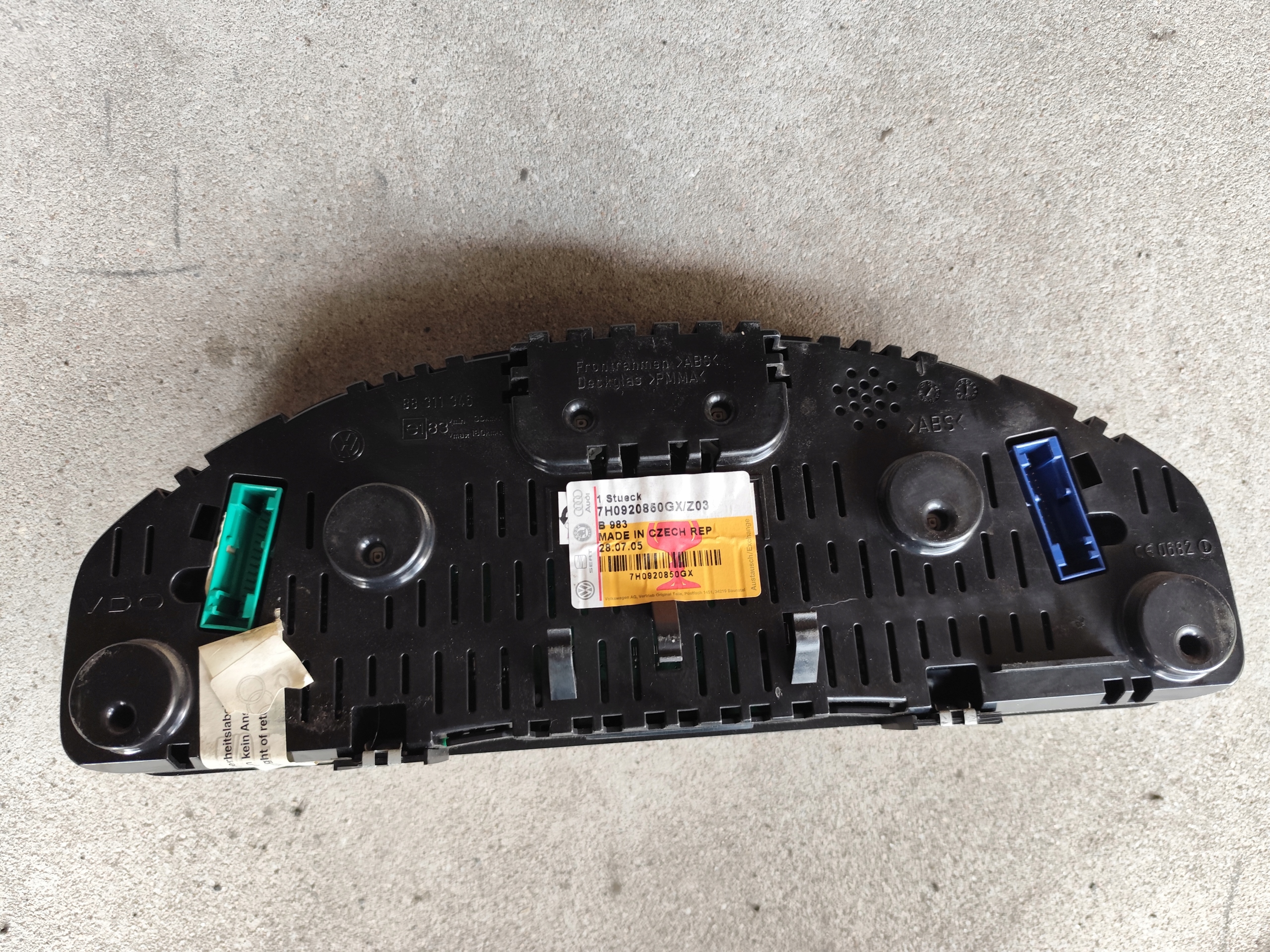 dials dials clock predkosciomierz VW T5 2.5 TDI 7H0920850GX