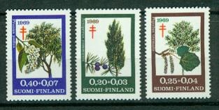 FINLANDIA** DRZEWA Mi 657-59