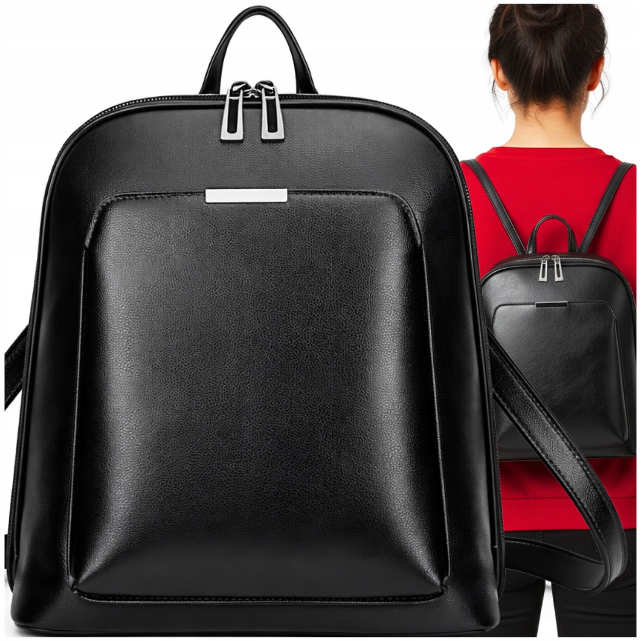 Batoh Kožená Kabelka Dámská Taška A4 Prostorná Elegantní