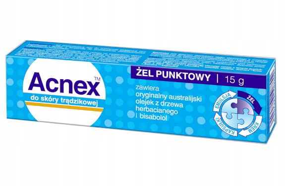 

Acnex Żel punktowy na trądzik 15g