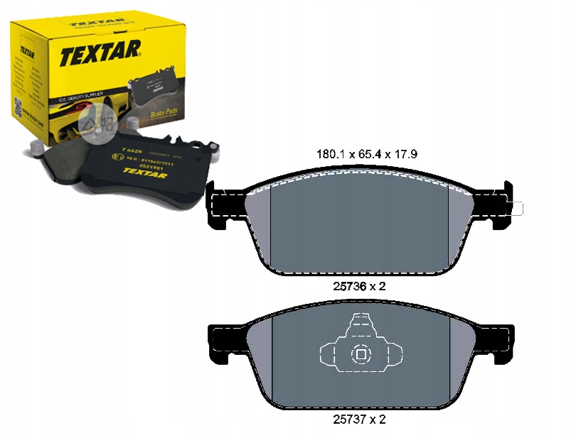 Sada Brzdových Destiček Textar LP2495 FDB4416