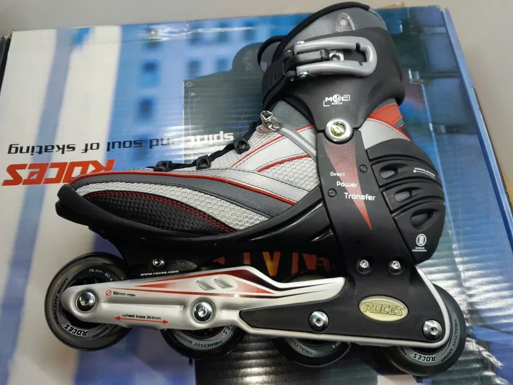 Kolečkové Brusle roces biomex munich muc plus 76mm 80a velikost 46 délka vložky 29 Cm