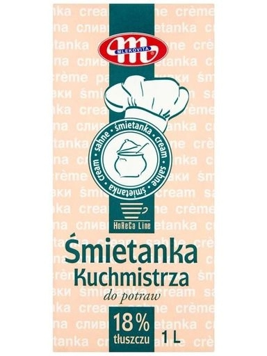 Levně 3x Mlekovita Kuchyňská smetana na jídlo Uht 18% 1 L Mlekovita