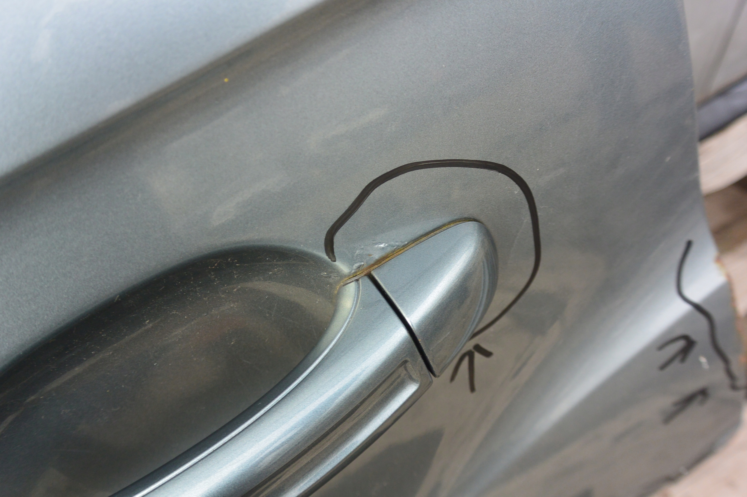 door left rear part AUDI Q7 4L LY7E