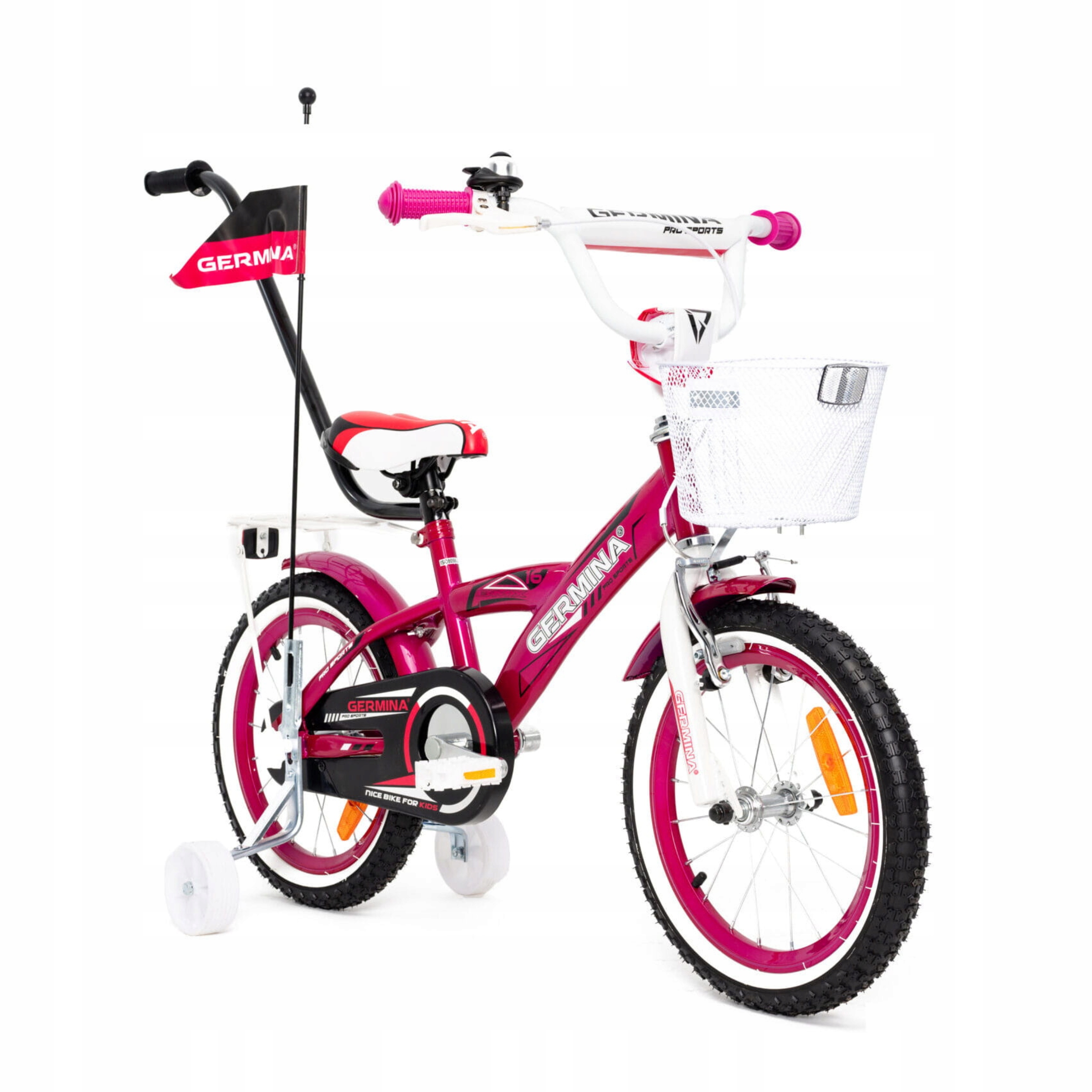 Rower Dziecięcy Germina Dla Dziewczynki 16'' Różowy