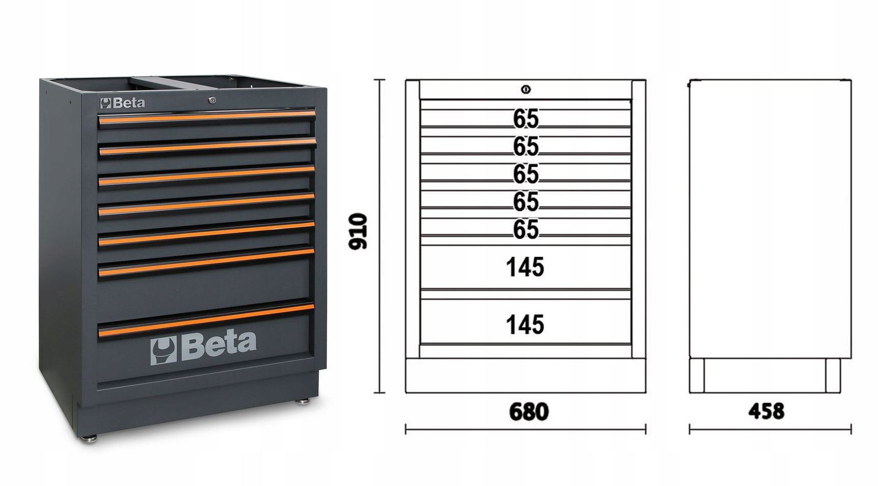 MEBLE WARSZTATOWE Z NARZEDZIAMI BETA C45PRO AX Brand Beta