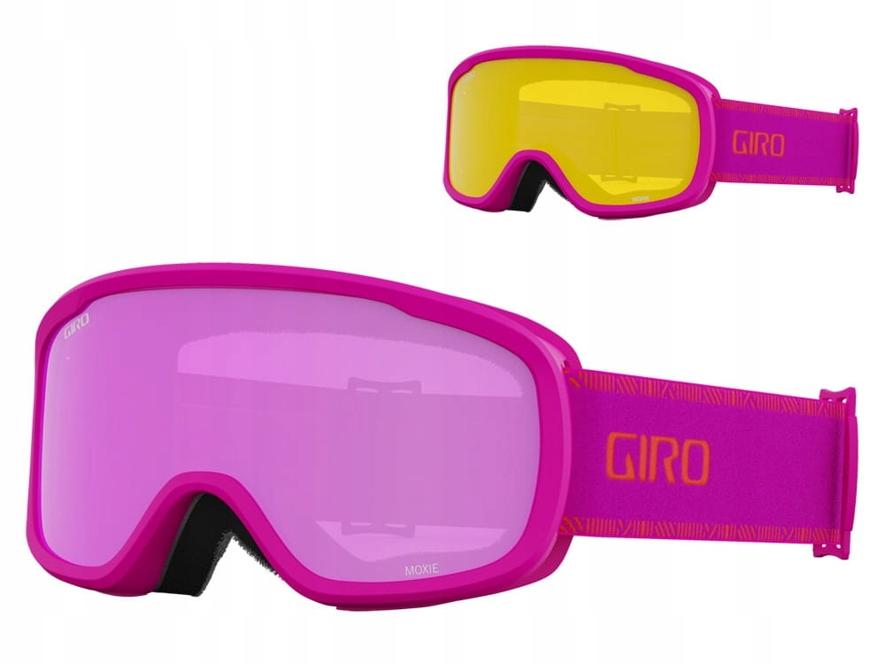 Gogle zimowe Giro Moxie Pink Chute (szyba Amber Pink 41% S2 Yellow 77% S1