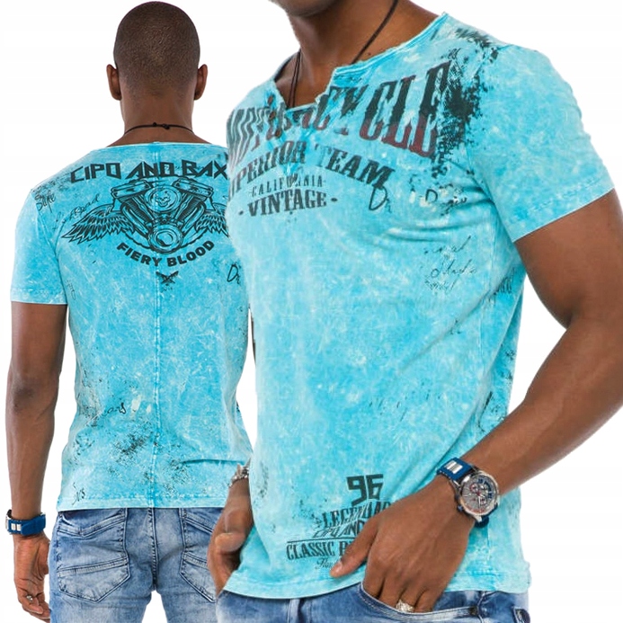

T-Shirt Cipo Baxx Koszulka Mazany Motorcycle