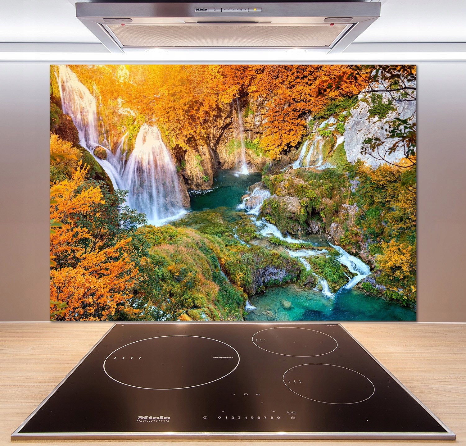 

Panel do kuchni Wodospad jesienią 100x70 cm + Klej