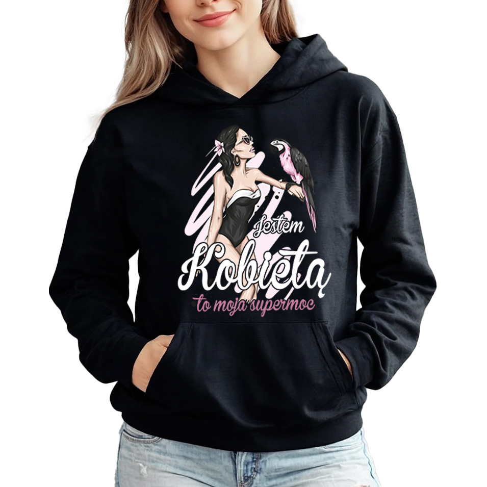 Mikina Černá Jsem Žena Ženská Motivace Girl Power Jako Dárek XXL