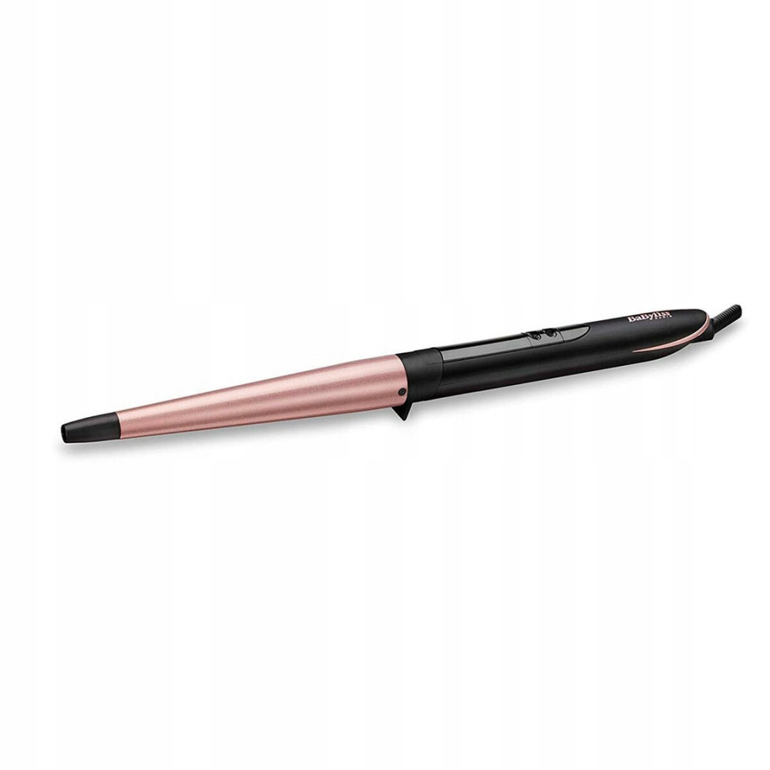 Kulmy na vlasy Babyliss Conical Wand Keramická kuželovitá bílá černá
