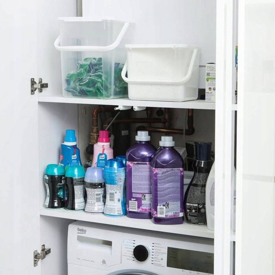 Pojemnik Koszyk na proszek kapsułki detergenty Rotho 9 l Przezroczysty Waga produktu z opakowaniem jednostkowym 0.7 kg