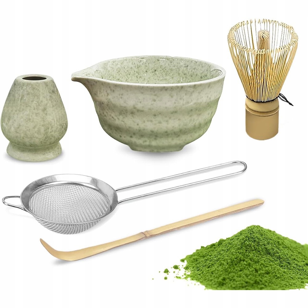 Zestaw do Matchy – Zestaw Miotełek do Matchy – 5-częściowy Zestaw do Matchy