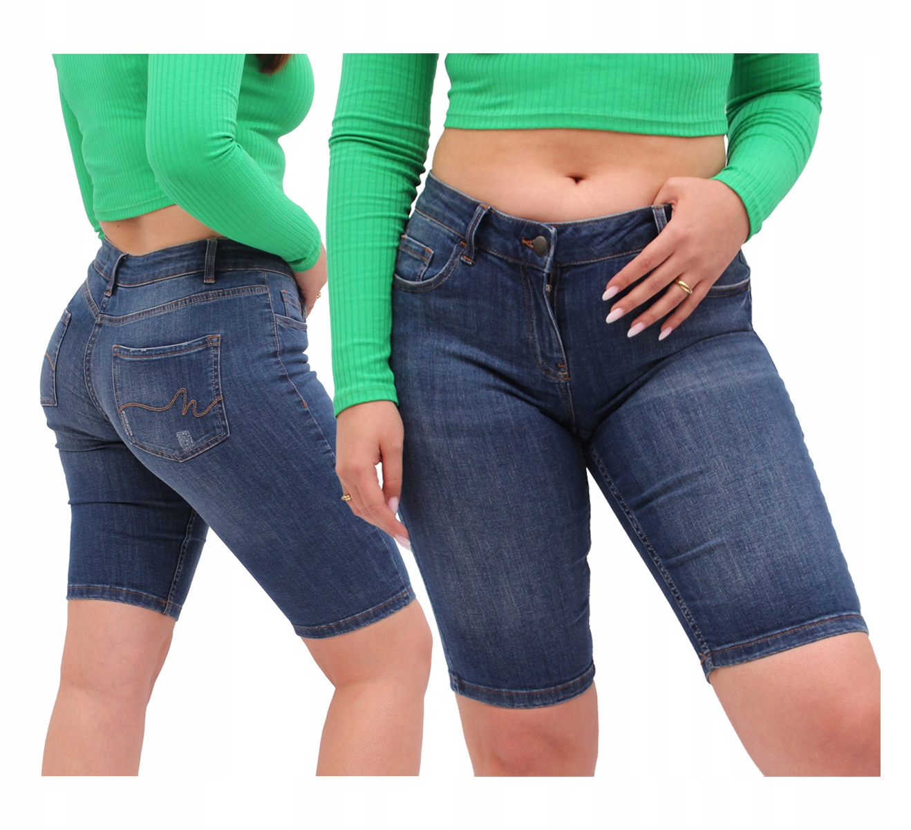 

Krótkie Spodenki Jeansowe spodenki damskie 44